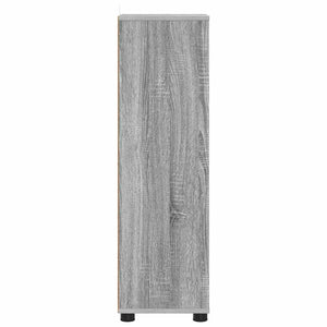 Badezimmerschrank Grau Sonoma mit Regal