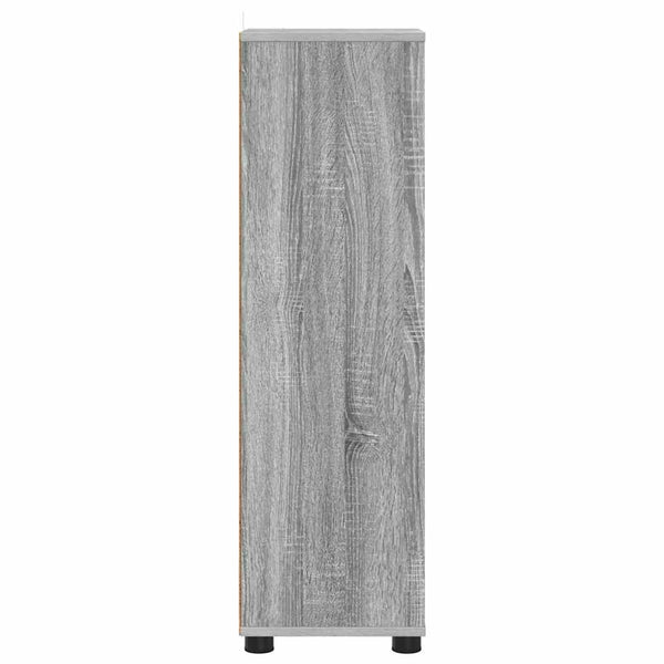 Badezimmerschrank Grau Sonoma mit Regal