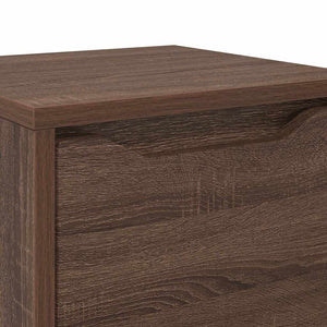 vidaXL Meuble de salle de bain avec porte aspect chêne marron 30,5 x 30 x 101 cm