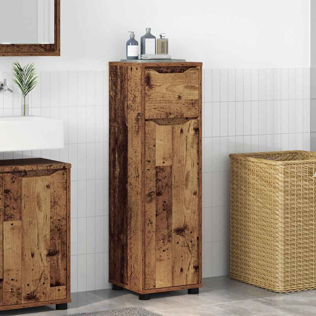 Badezimmerschrank Altholz 30,5x30x101cm