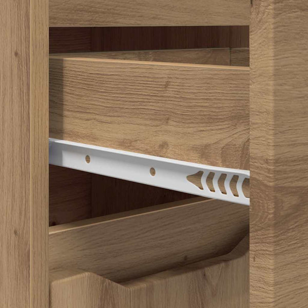 vidaXL Armoire de salle de bain avec étagère chêne Artisan 30,5 x 30 x 101 cm