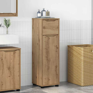 vidaXL Armoire de salle de bain avec étagère chêne Artisan 30,5 x 30 x 101 cm