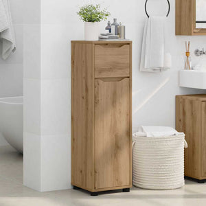 vidaXL Armoire de salle de bain avec étagère chêne Artisan 30,5 x 30 x 101 cm