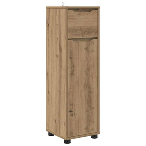 vidaXL Armoire de salle de bain avec étagère chêne Artisan 30,5 x 30 x 101 cm
