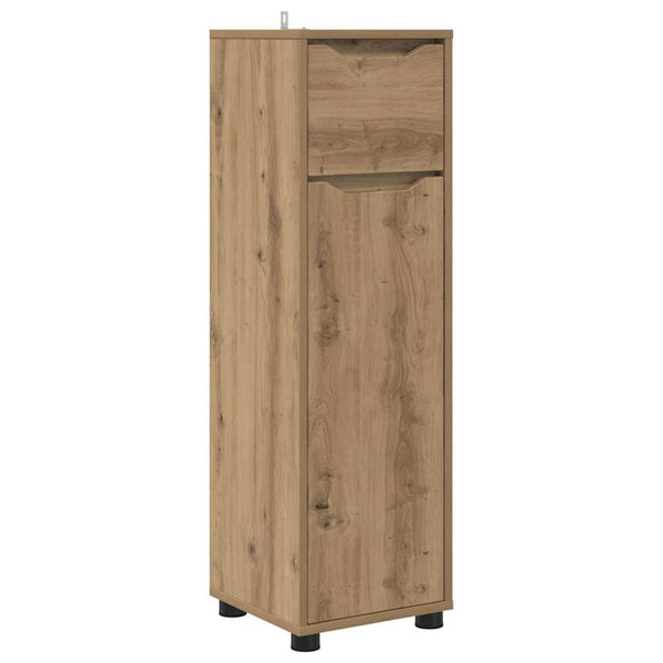 vidaXL Armoire de salle de bain avec étagère chêne Artisan 30,5 x 30 x 101 cm