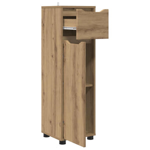 vidaXL Armoire de salle de bain avec étagère chêne Artisan 30,5 x 30 x 101 cm