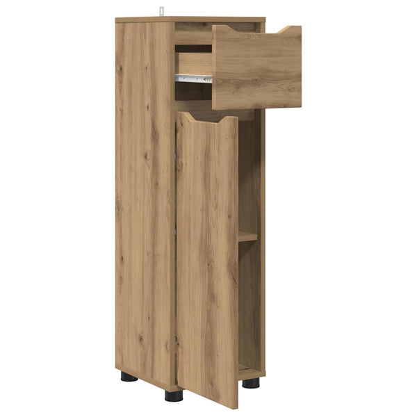 vidaXL Armoire de salle de bain avec étagère chêne Artisan 30,5 x 30 x 101 cm