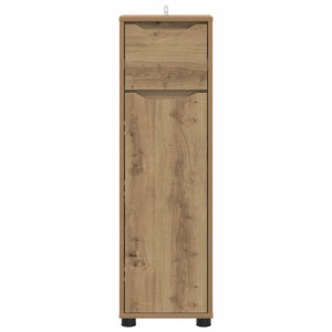 vidaXL Armoire de salle de bain avec étagère chêne Artisan 30,5 x 30 x 101 cm