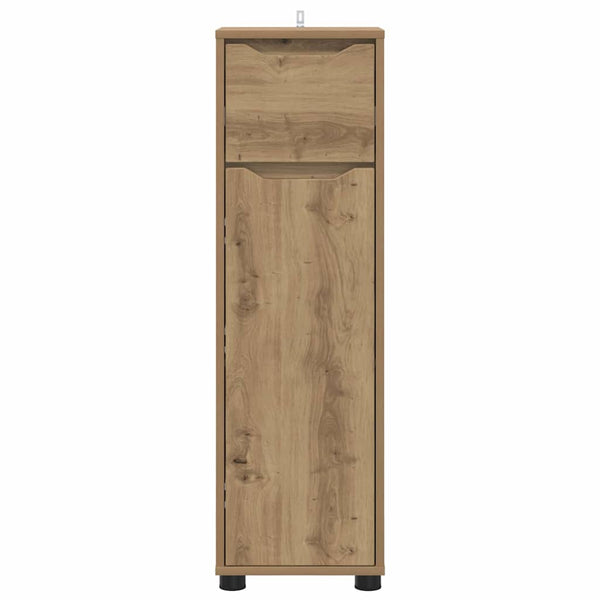 vidaXL Armoire de salle de bain avec étagère chêne Artisan 30,5 x 30 x 101 cm