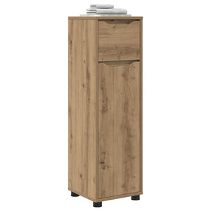 vidaXL Armoire de salle de bain avec étagère chêne Artisan 30,5 x 30 x 101 cm