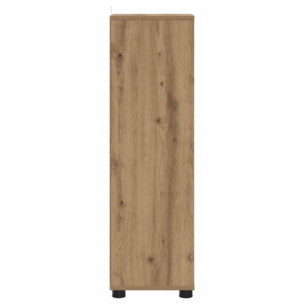 vidaXL Armoire de salle de bain avec étagère chêne Artisan 30,5 x 30 x 101 cm
