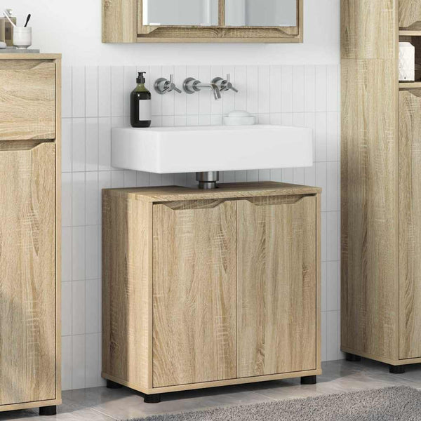 Meuble sous-lavabo vidaXL chêne Sonoma 60 x 30 x 60 cm