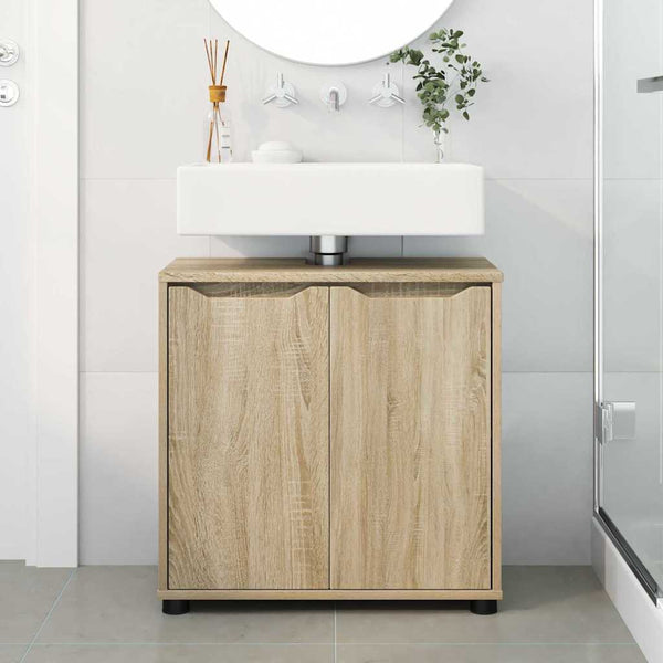 Meuble sous-lavabo vidaXL chêne Sonoma 60 x 30 x 60 cm
