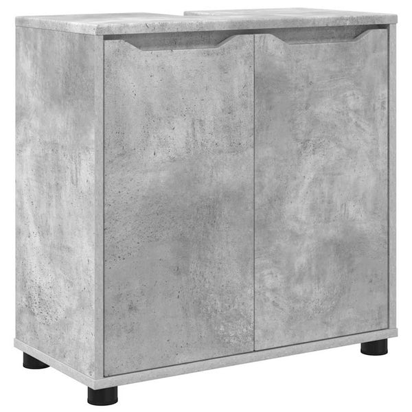 Beton Grau Waschbeckenunterschrank 60 cm
