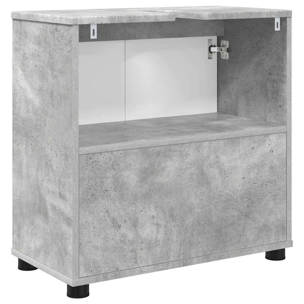 Beton Grau Waschbeckenunterschrank 60 cm