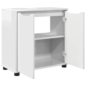 Hochglanz Waschbeckenunterschrank Weiß 60 cm