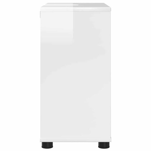 Hochglanz Waschbeckenunterschrank Weiß 60 cm