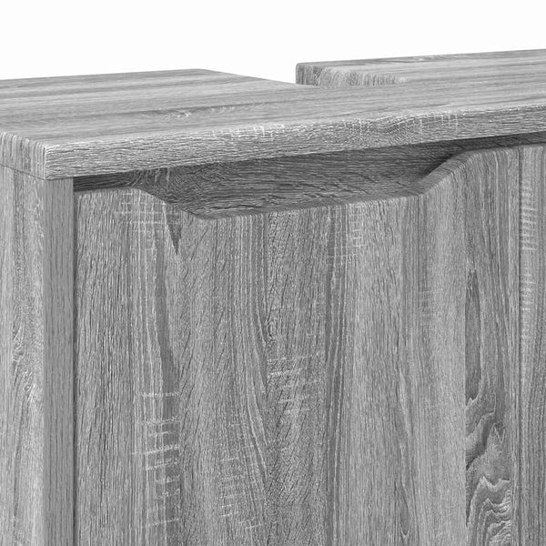 Grauer Waschbeckenunterschrank Sonoma 60 cm
