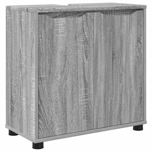 Grauer Waschbeckenunterschrank Sonoma 60 cm