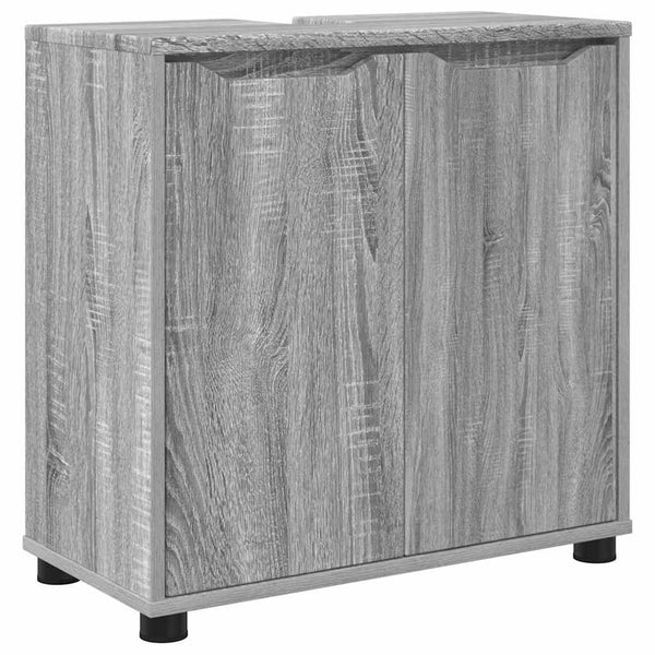 Grauer Waschbeckenunterschrank Sonoma 60 cm