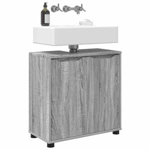 Grauer Waschbeckenunterschrank Sonoma 60 cm