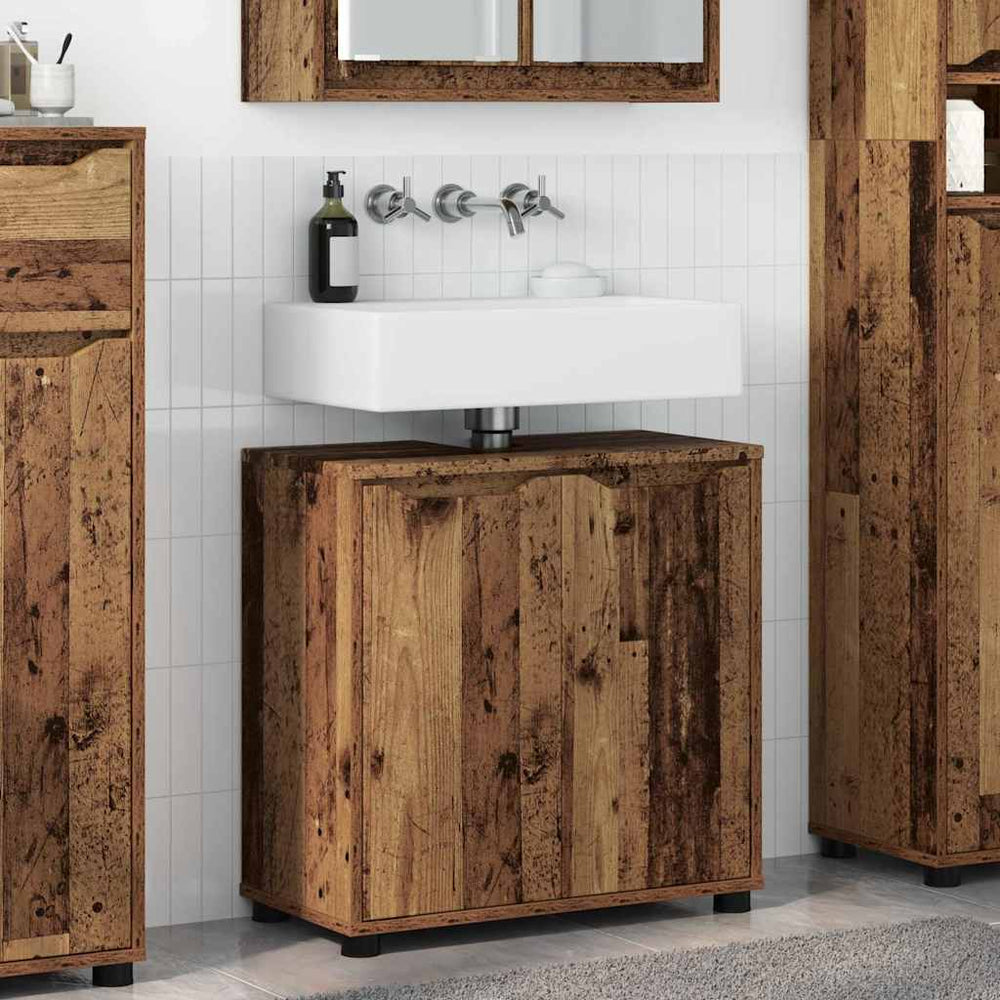 Waschbeckenunterschrank Altholz 60x30x60cm