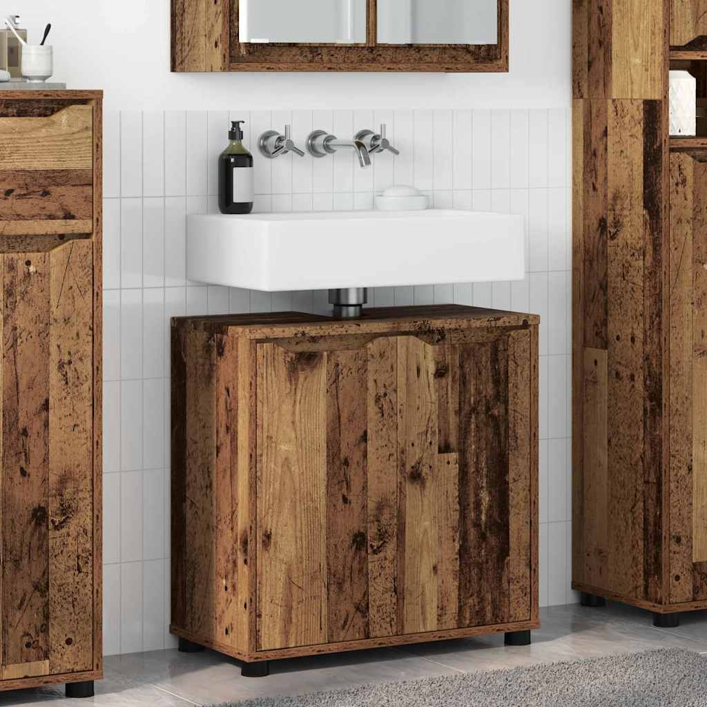 Waschbeckenunterschrank Altholz 60x30x60cm