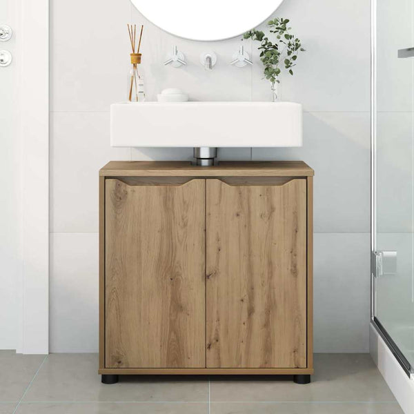vidaXL Meuble sous-vasque Chêne Artisan 60 x 30 x 60 cm