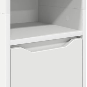 Badezimmerschrank Weiß 30,5x30x195cm
