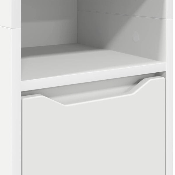 Badezimmerschrank Weiß 30,5x30x195cm