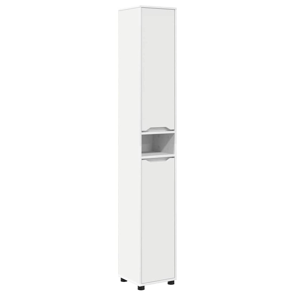 Badezimmerschrank Weiß 30,5x30x195cm