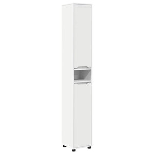 Badezimmerschrank Weiß 30,5x30x195cm