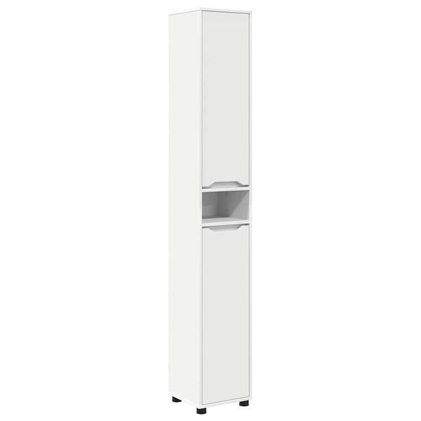 Badezimmerschrank Weiß 30,5x30x195cm