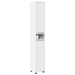 Badezimmerschrank Weiß 30,5x30x195cm