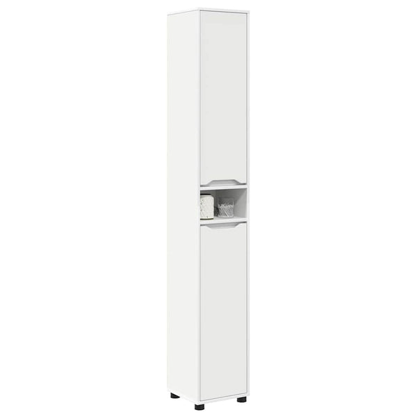 Badezimmerschrank Weiß 30,5x30x195cm