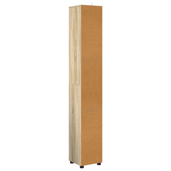 Badezimmerschrank Sonoma-Eiche 195 cm