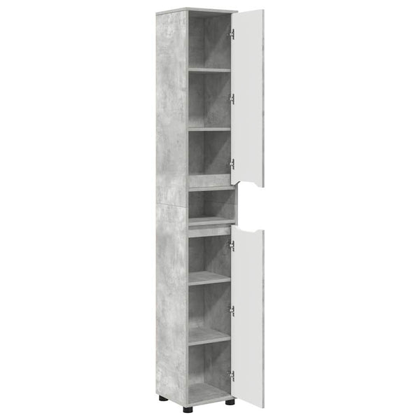 Badezimmerschrank Beton Grau 195cm