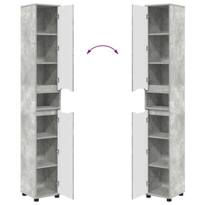 Badezimmerschrank Beton Grau 195cm