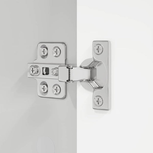vidaXL Armoire de salle de bain avec étagère Blanc brillant 30,5 x 30 x 195 cm