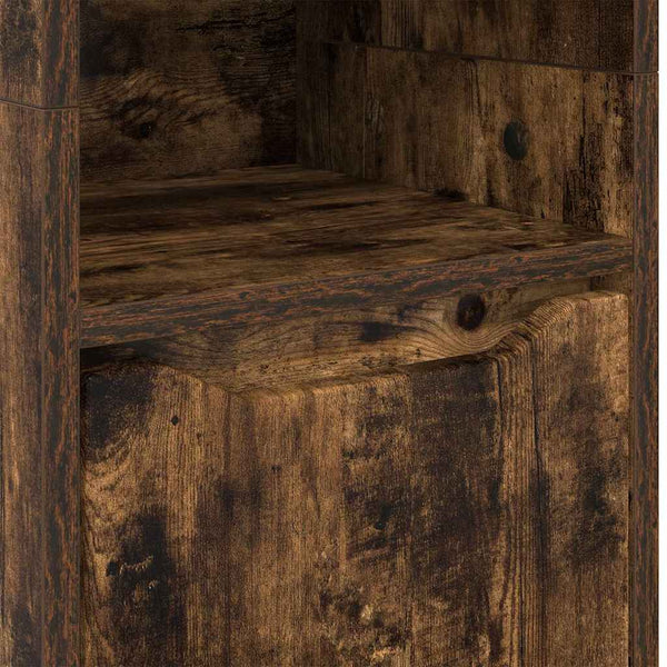 Badezimmerschrank Geräucherte Eiche 30,5x30x195 cm