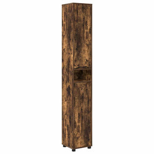 Badezimmerschrank Geräucherte Eiche 30,5x30x195 cm