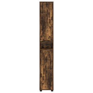 Badezimmerschrank Geräucherte Eiche 30,5x30x195 cm