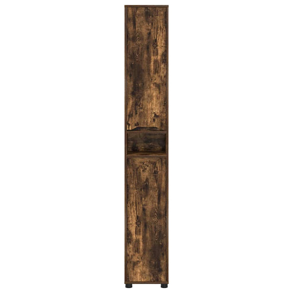 Badezimmerschrank Geräucherte Eiche 30,5x30x195 cm