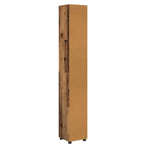 vidaXL Meuble de salle de bain bois de récupération 30,5 x 30 x 195 cm Bois d'ingénierie