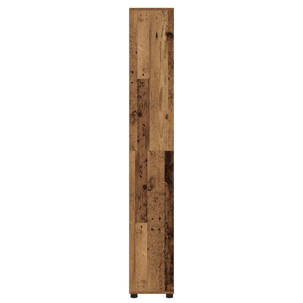 vidaXL Meuble de salle de bain bois de récupération 30,5 x 30 x 195 cm Bois d'ingénierie