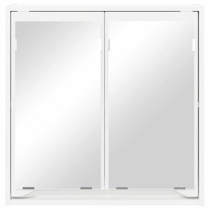 Weißer Badezimmerspiegelschrank 60cm