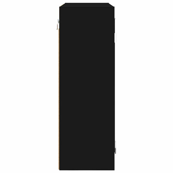 Schwarzer Badezimmerspiegelschrank 60 cm