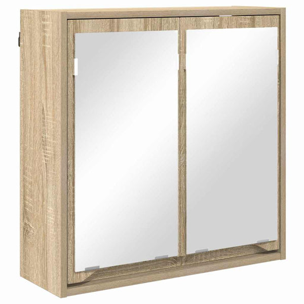 Badezimmerspiegelschrank Sonoma-Eiche 60 cm