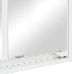 Badezimmerspiegelschrank Weiß Hochglanz 60x60 cm