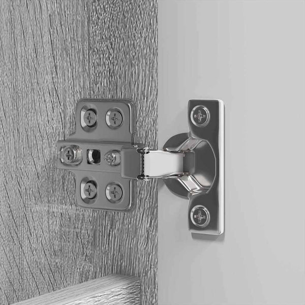 Badezimmerspiegelschrank Grau 60x60 cm